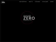 Tablet Screenshot of nuclearzero.org
